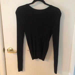 Stretchy black long sleeve shirt
